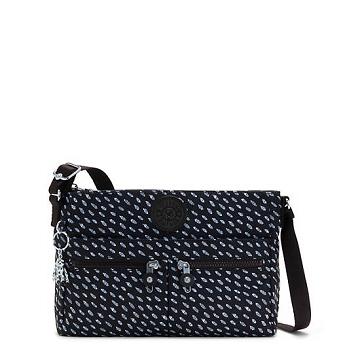 Kipling New Angie Printed Crossbodytassen Zwart | BE 1201LI